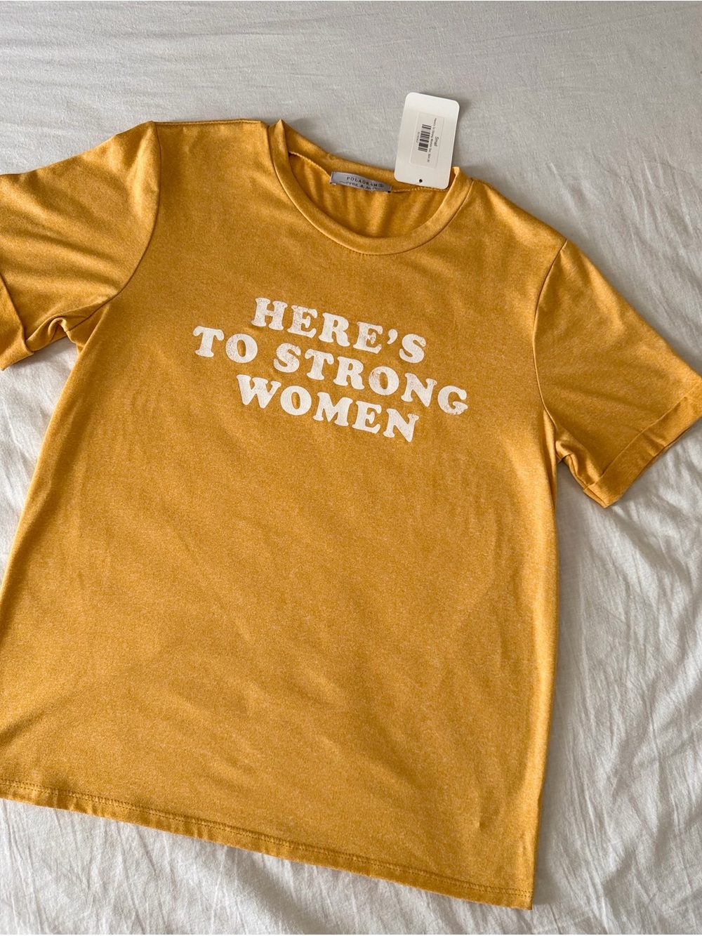 NWT “Here's to Strong Women” Vintage Style Graphic Tee (Size Small)
